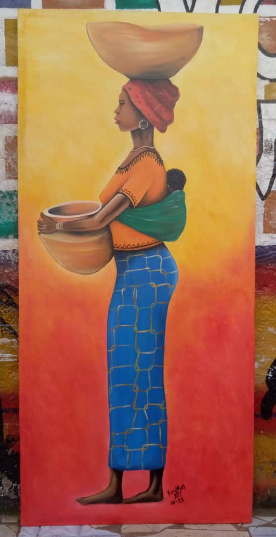 Village Woman and Child